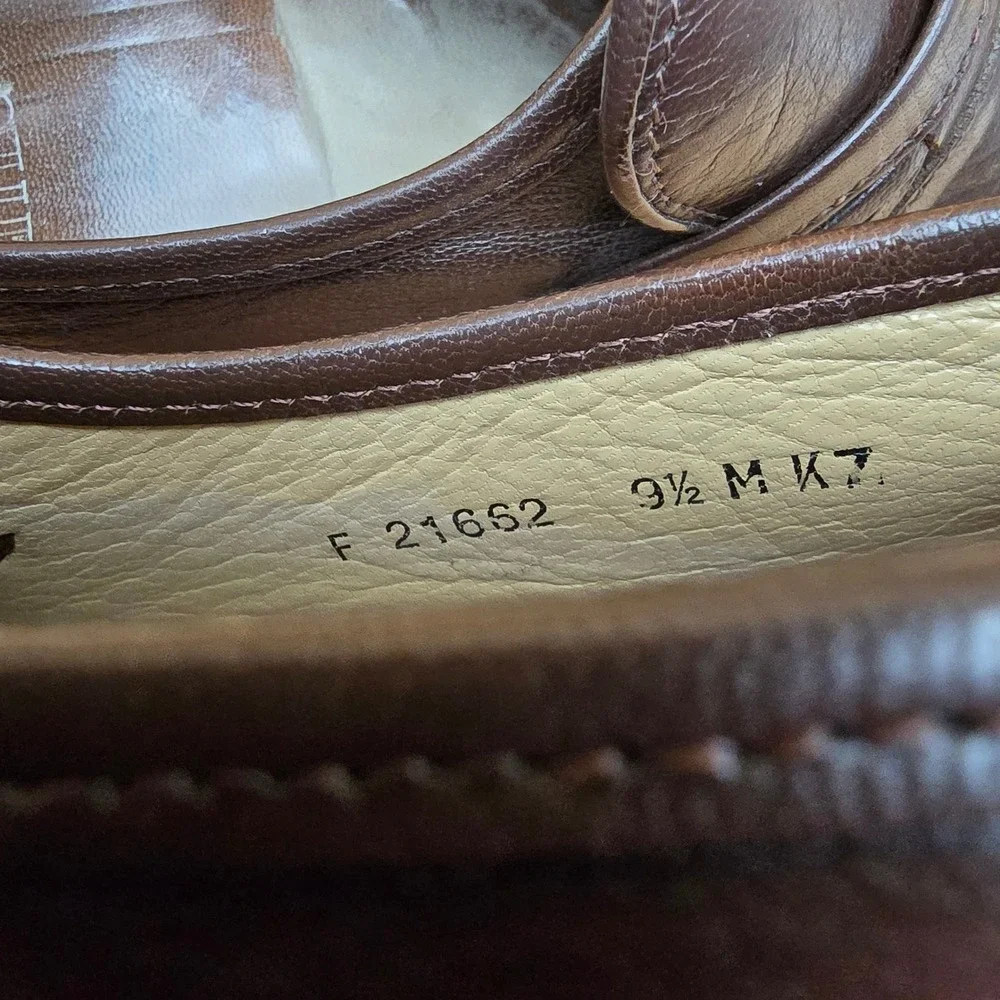 Nunn Bush Lites F21662 Mens Brown Leather Tassel Loafers Slip On Shoes 9.5 M‎